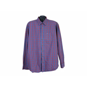 Рубашка синяя в клетку мужская CAMEL ACTIVE, XL