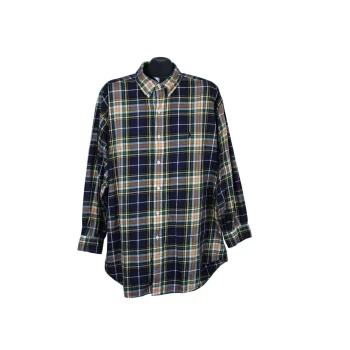 Рубашка мужская синяя в клетку POLO by RALPH LAUREN, 3XL