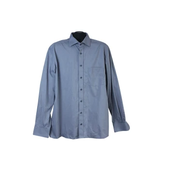 Рубашка серая однотонная мужская ETERNA MODERN FIT, L