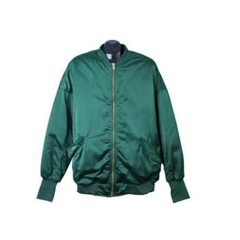 Бомбер зеленый осень зима мужской, XXL