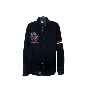 Рубашка черная мужская REGULAR FIT CAMP DAVID, XXL  