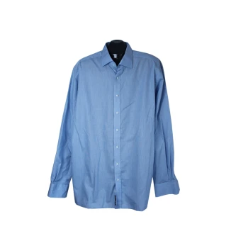 Рубашка однотонная голубая мужская MODERN FIT ETERNA, XXL