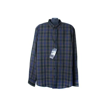 Рубашка в клетку мужская SLIM FIT SMOG, XL