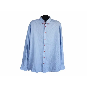 Рубашка голубая в полоску мужская JACKS, XL 