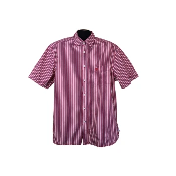 Рубашка мужская красная в полоску BLUE HARBOUR, XL