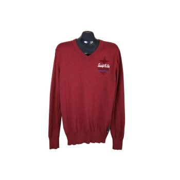 Пуловер мужской бордовый TWINLIFE, L