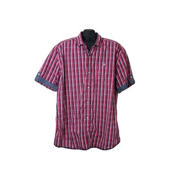 Рубашка мужская красная в клетку S.OLIVER, XL