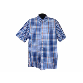 Рубашка мужская синяя в клетку COMMANDER, XXL