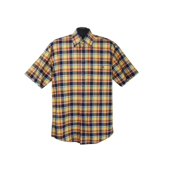 Мужская рубашка в цветную клетку ANGELO LITRICO, M