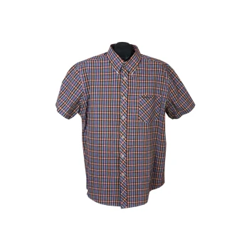 Рубашка мужская в цветную клетку BEN SHERMAN, L