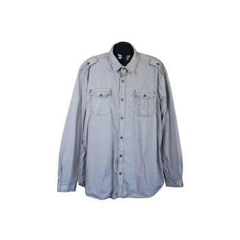 Рубашка в полоску мужская REGULAR FIT ANGELO LITRICO, XXL