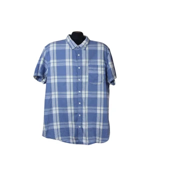 Мужская рубашка синяя в клетку ANGELO LITRICO, XL