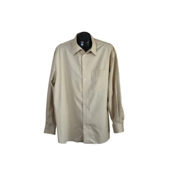 Рубашка мужская бежевая WALBUSCH EXTRAGLATT, XXL