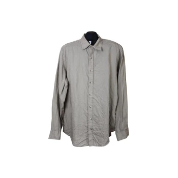 Рубашка льняная мужская серая CANDA, XL
