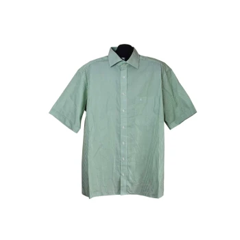 Рубашка мужская зеленая в полоску COMFORT FIT ETERNA, XL
