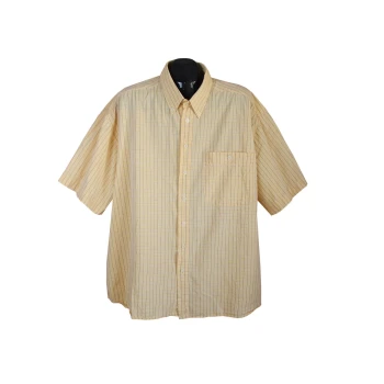 Рубашка мужская желтая в клетку JEAN CHATEL, 3XL