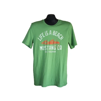 Женская зеленая футболка MUSTANG, S