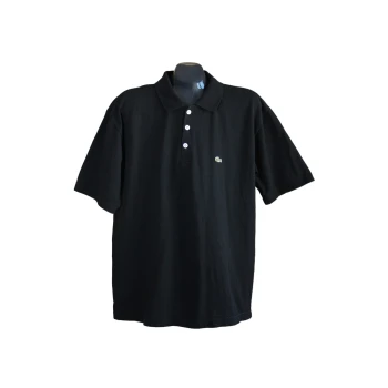Мужское черное поло LACOSTE, XL