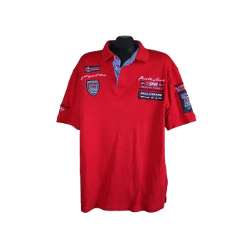 Мужская красная футболка поло PAUL & SHARK, 3XL