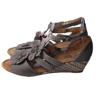 Босоножки женские из нубука на танкетке GABOR 39 размер