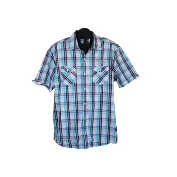 Рубашка мужская в клетку regular fit S.OLIVER, XL