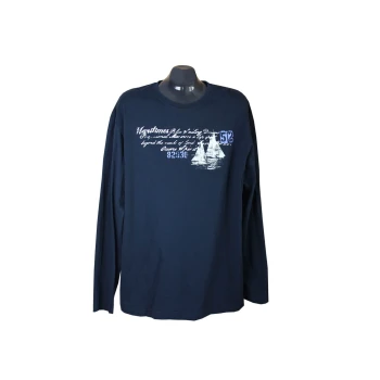 Лонгслив мужской синий CANDA, XL
