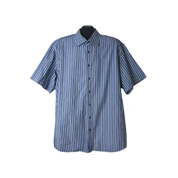 Рубашка серая в полоску мужская BEXLEYS EDITION, XL