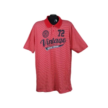 Мужское красное поло BASIC EQUIPMENT VINTAGE, XL