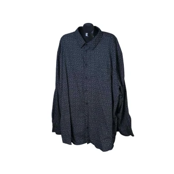 Мужская черная рубашка ANGELO LITRICO, 7XL
