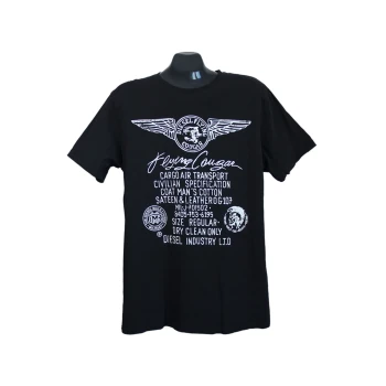 Мужская черная футболка DIESEL, L