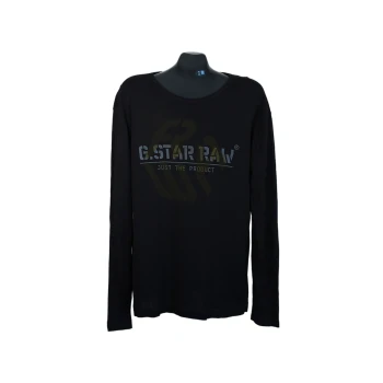 Мужской черный лонгслив G-STAR RAW, L