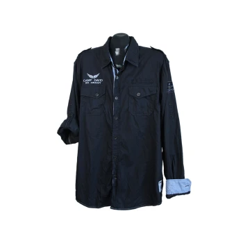 Мужская синяя рубашка CAMP DAVID AIRCRAFT, XXL