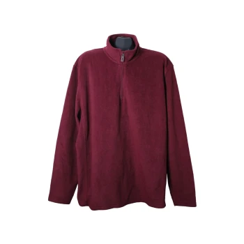 Мужская бордовая флисовая кофта CANDA, 3XL