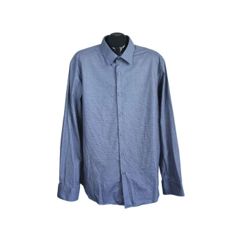 Мужская синяя рубашка HUGO BOSS, XL 