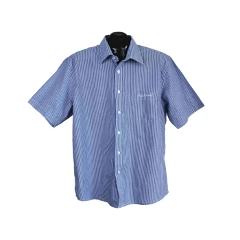 Рубашка мужская синяя в полоску PIERRE CARDIN, L