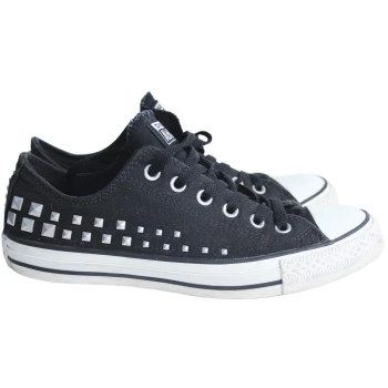 Кеды женские черные с заклепками CONVERSE 39 размер