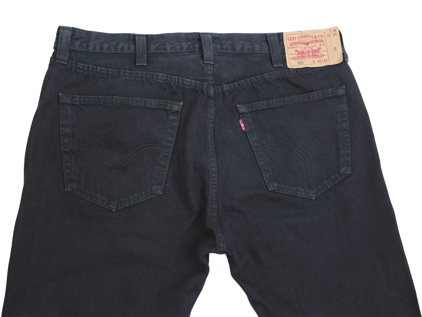 LEVI'S 501xx バレンシア W40 L34 Джинсы мужские черные W40 L34 - Б У - STRAIGHT LEG - 501 LEVIS