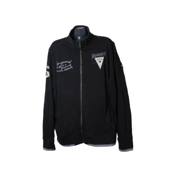 Кофта на молнии мужская черная VANGUARD, XXL