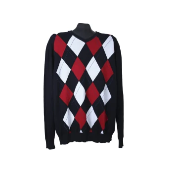 Пуловер мужской с ромбами из хлопка BIAGGINI, XL