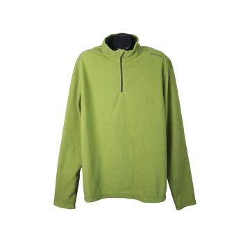 Кофта флисовая зеленая мужская QUECHUA, XL