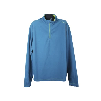 Кофта флисовая бирюзовая мужская QUECHUA, 3XL