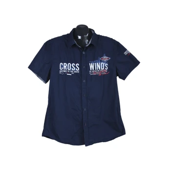 Рубашка мужская синяя JEAN PASCALE, L