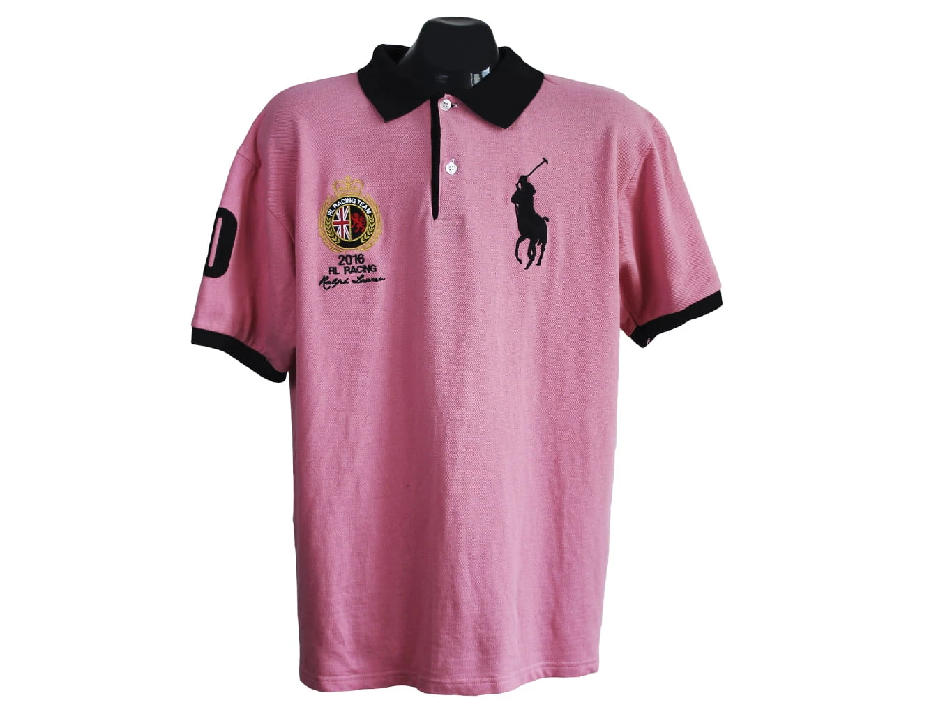 Б У - Поло мужское розовое - L - POLO by RALPH LAUREN, цена 2699
