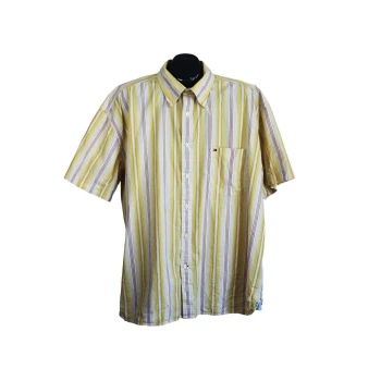 Рубашка мужская желтая в полоску TOMMY HILFIGER, 3XL 