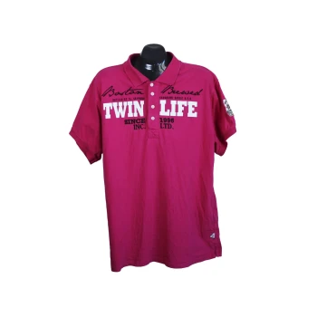 Мужское поло цвета фуксии TWINLIFE, XL