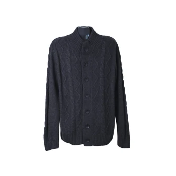 Мужская серая шерстяная кофта на пуговицах BEXLEYS, 3XL