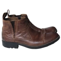 Ботинки мужские кожаные коричневые RIEKER 42 размер