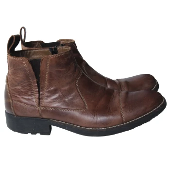 Ботинки мужские кожаные коричневые RIEKER 42 размер 
