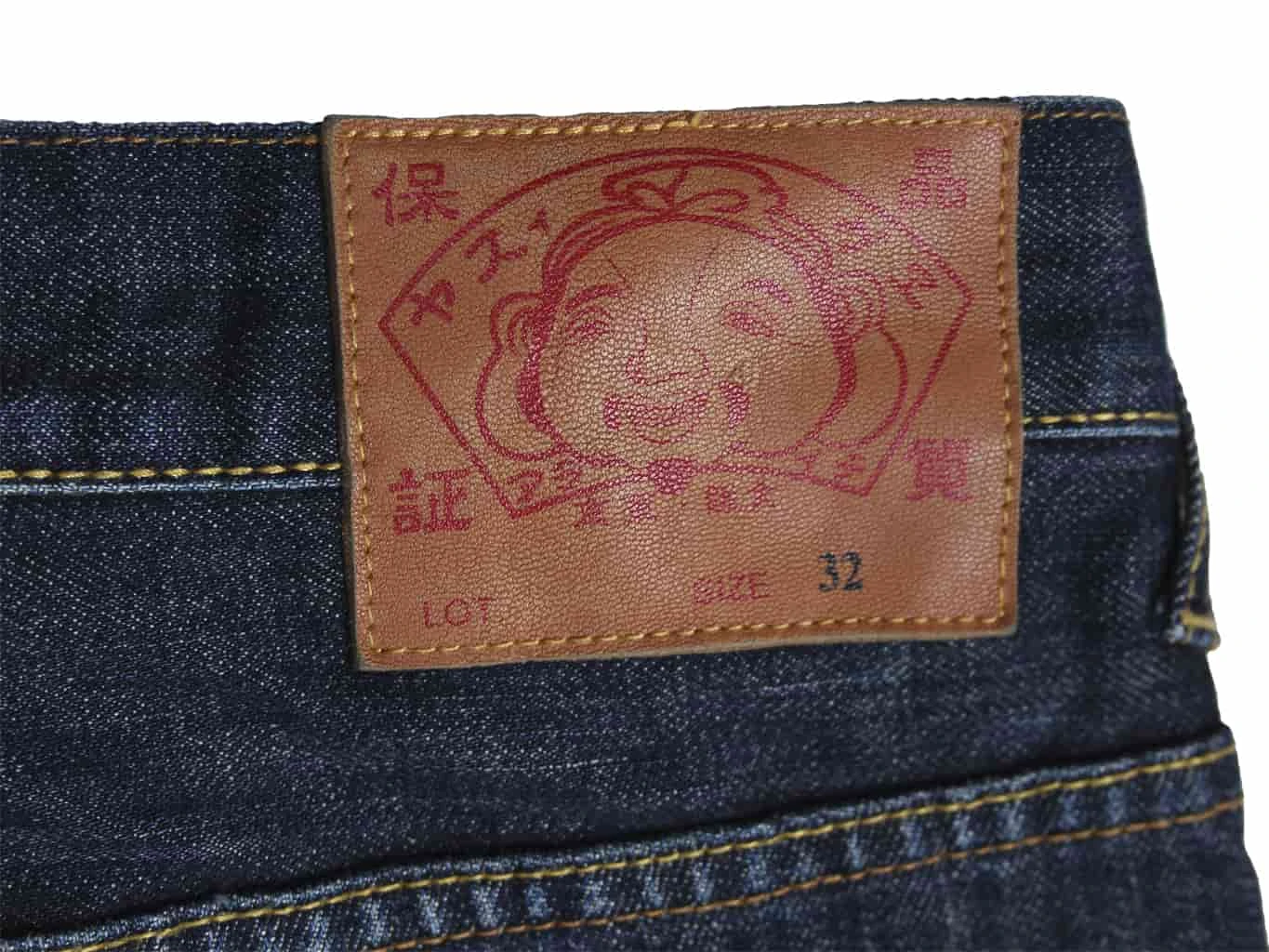 Джинсы мужские синие японские W34 L36 - Б У GENES EVISU, цена 4999