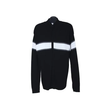 Кофта на молнии мужская черная LIVERGY, 4XL